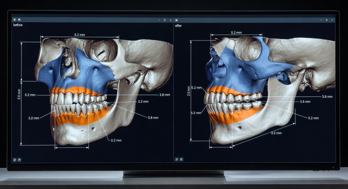 Orthognathic jaw surgery planned in 3D in Dubai